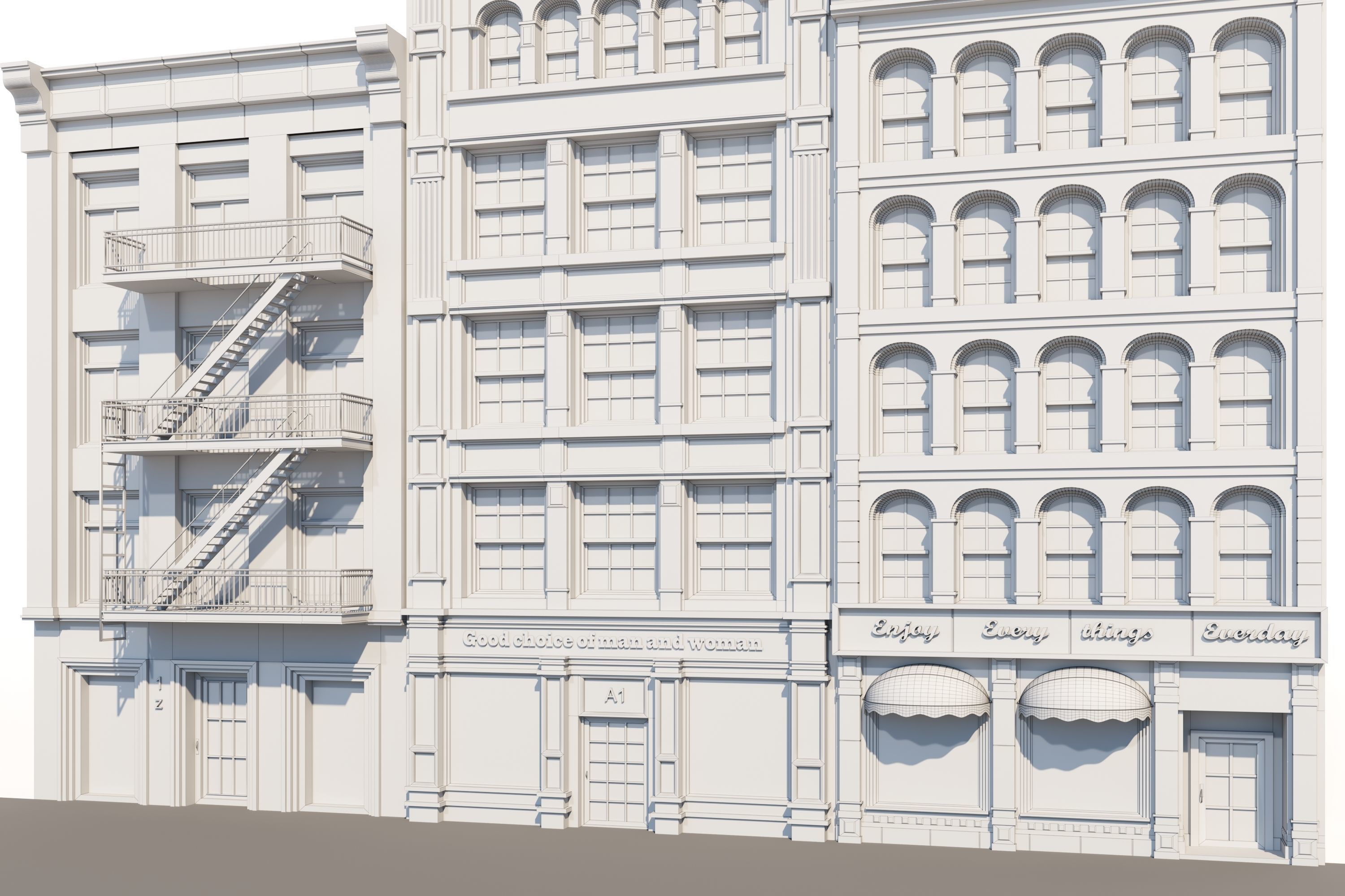 Architectural facades volA8  3D model_5