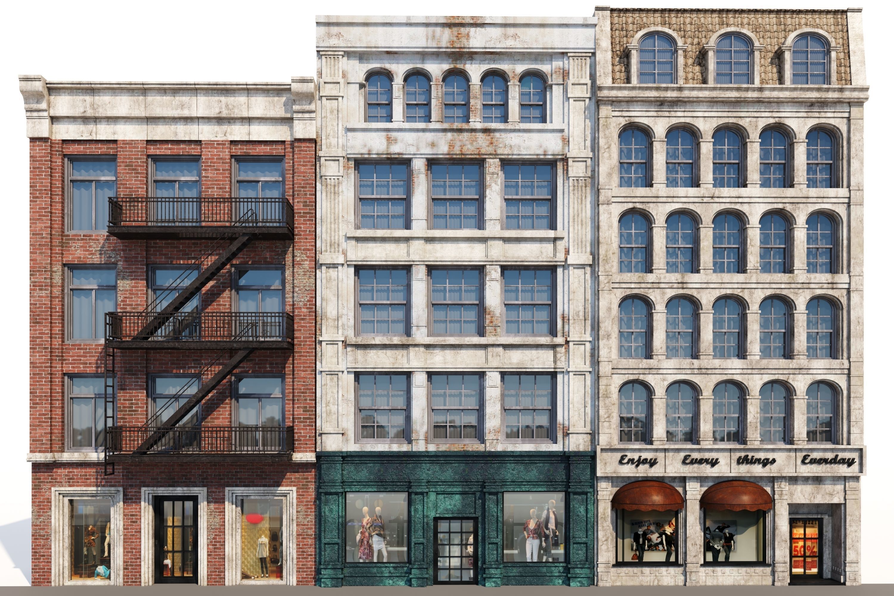 Architectural facades volA8  3D model_4