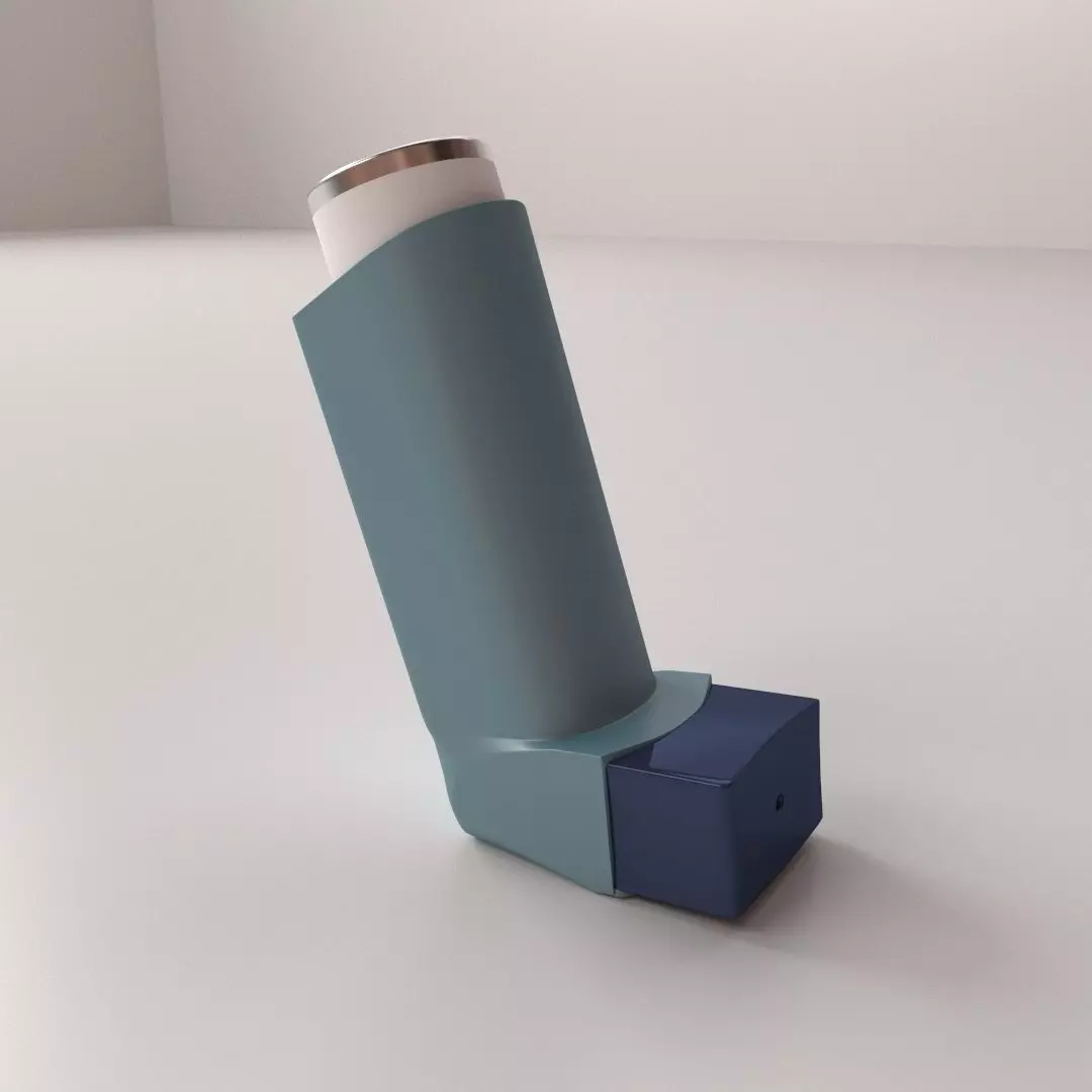 Asthma Inhaler 3D model