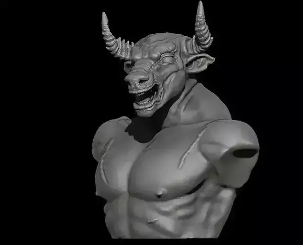 Minotaur Bust