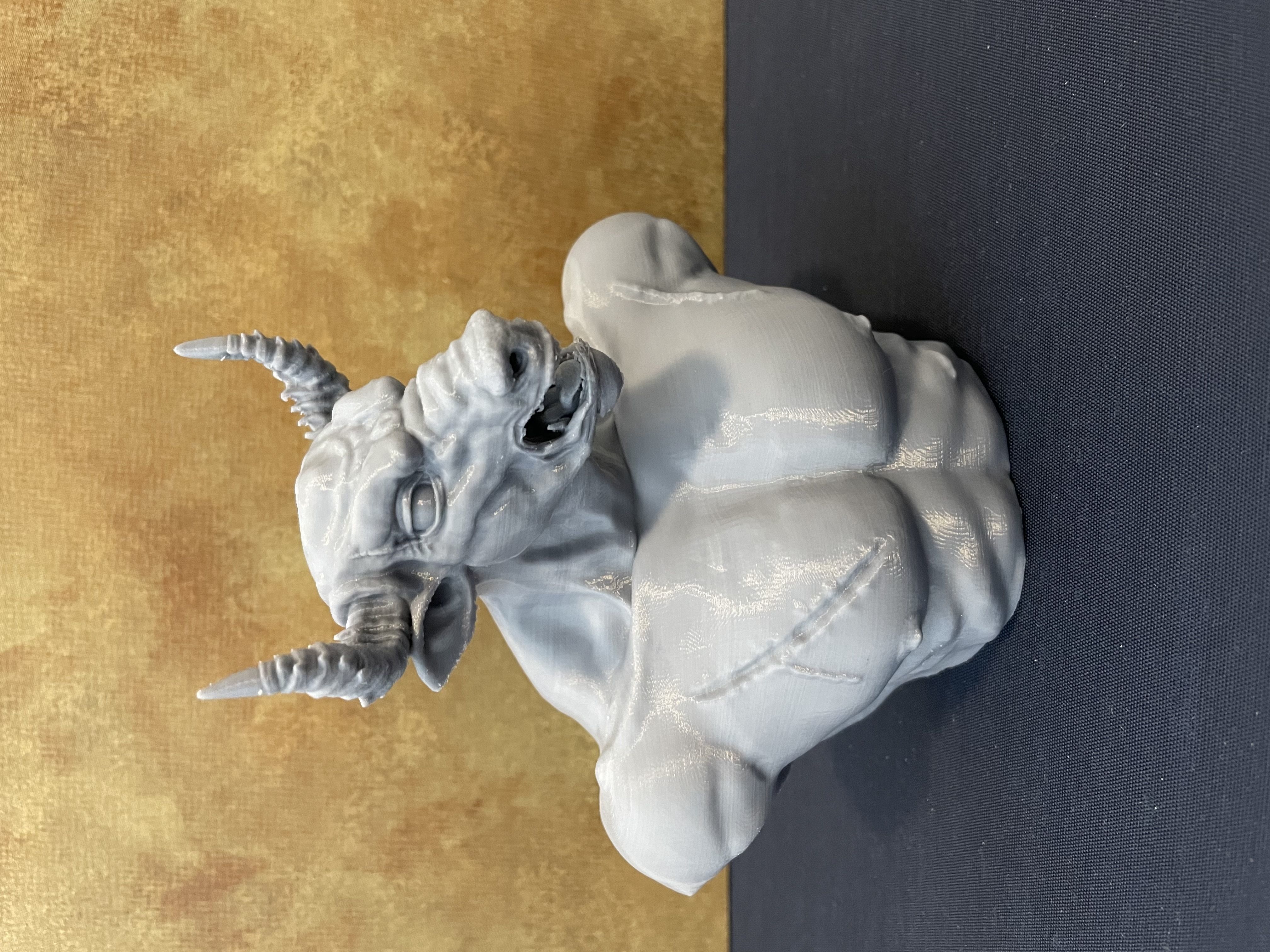 Minotaur Bust 3D print model_1