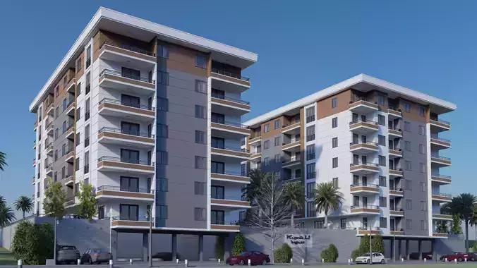 Buildings High Quality Exterior Scene Lumion 10 3D model  3D model