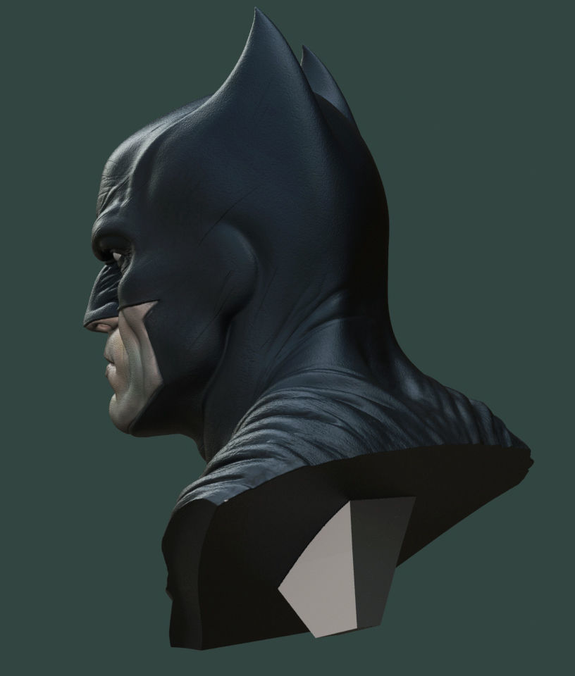 Batman Bust 3D print model_7