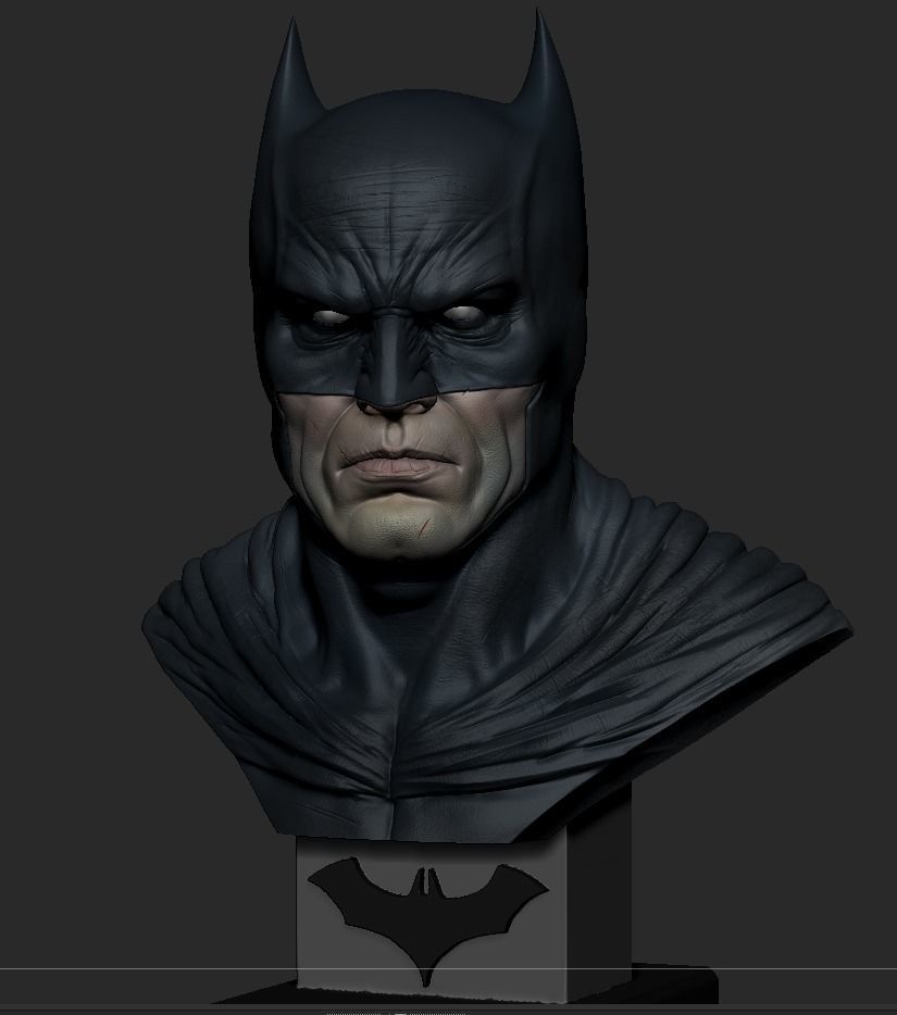 Batman Bust 3D print model_8