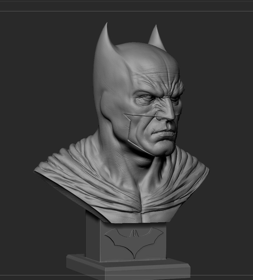 Batman Bust 3D print model_19