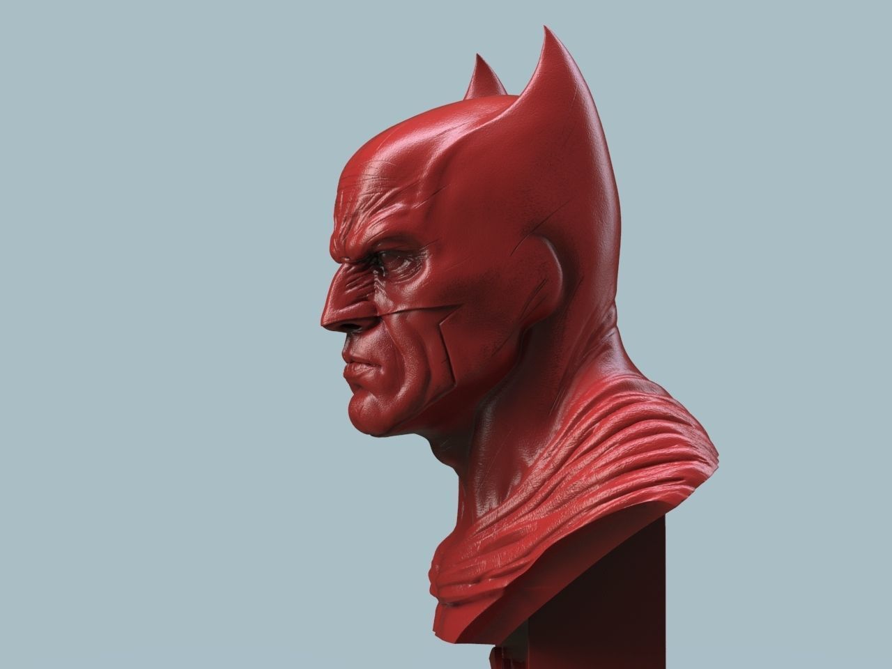 Batman Bust 3D print model_4