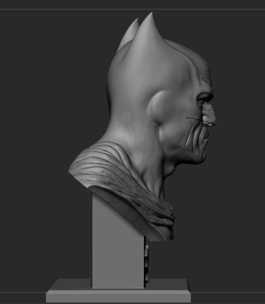 Batman Bust 3D print model_17