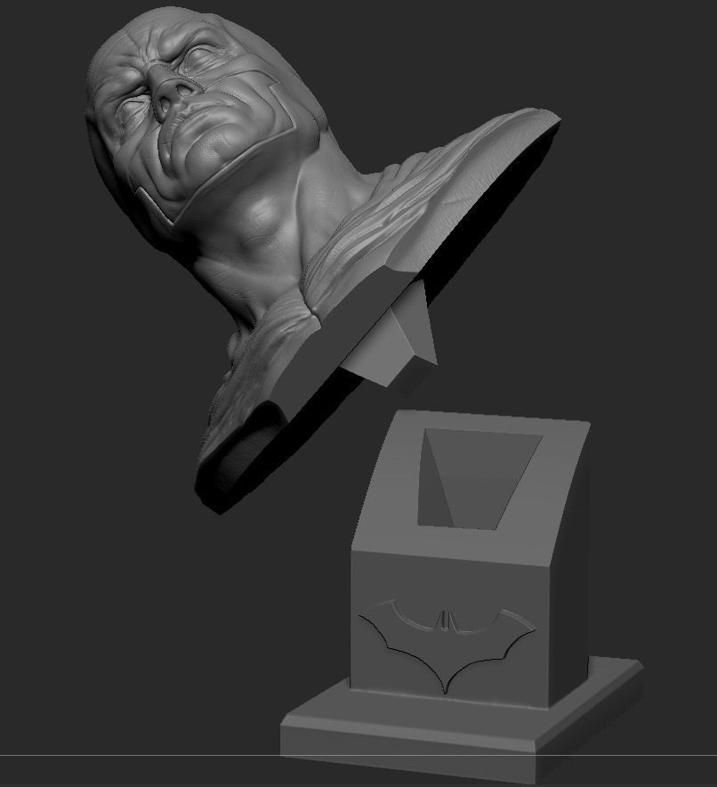 Batman Bust 3D print model_23