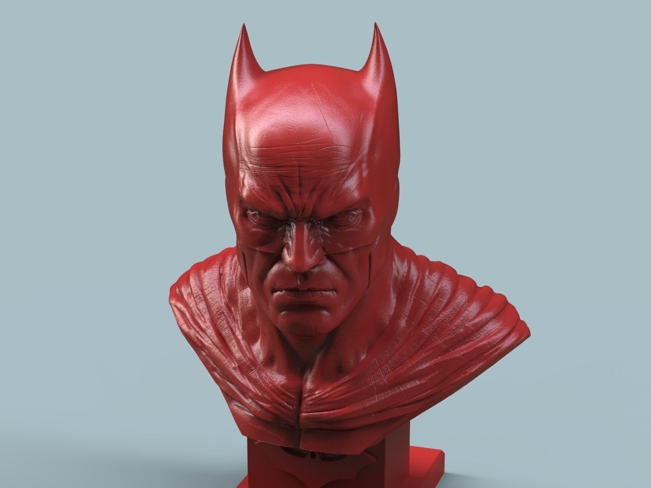 Batman Bust 3D print model_2