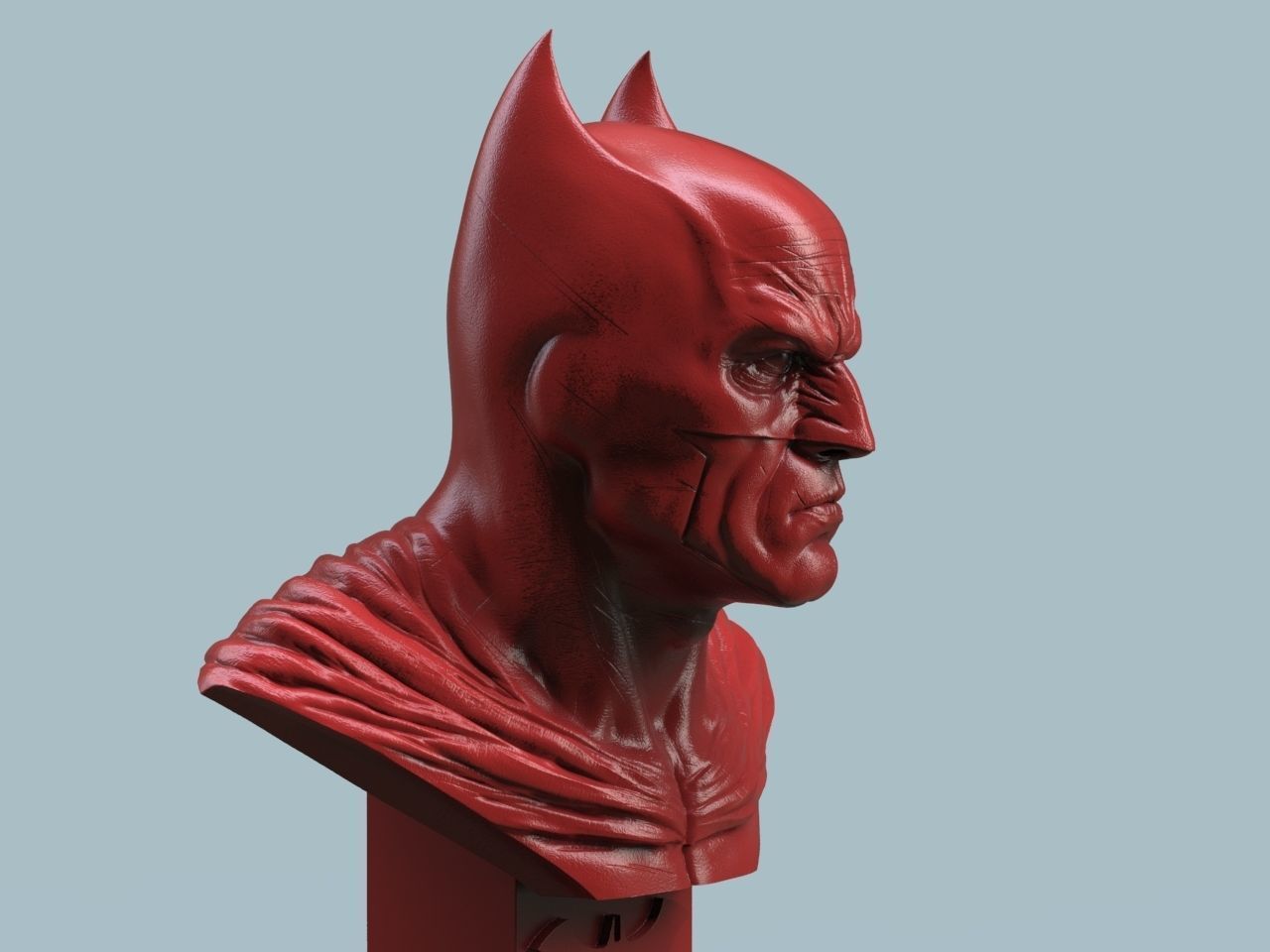 Batman Bust 3D print model_3