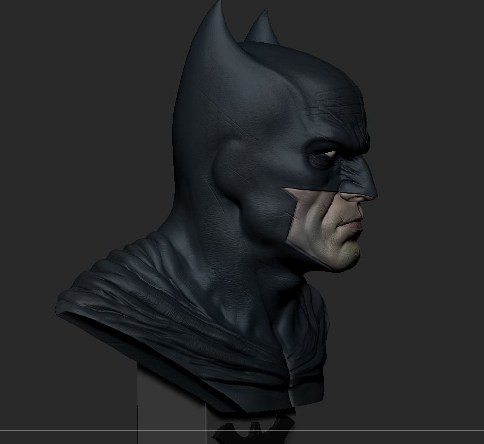 Batman Bust 3D print model_9