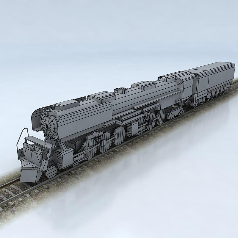 Challenger Union Pacific Low-poly 3D model_4
