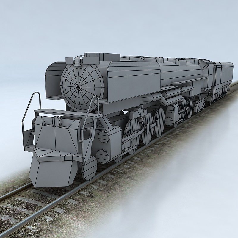 Challenger Union Pacific Low-poly 3D model_3