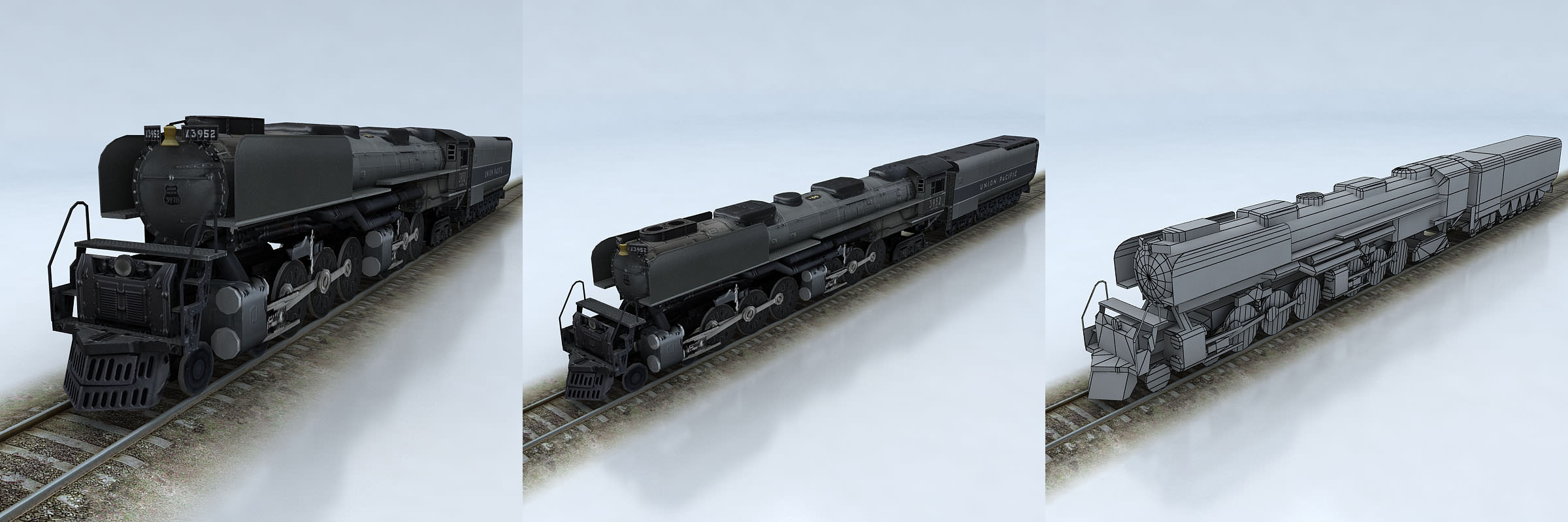 Challenger Union Pacific Low-poly 3D model_5