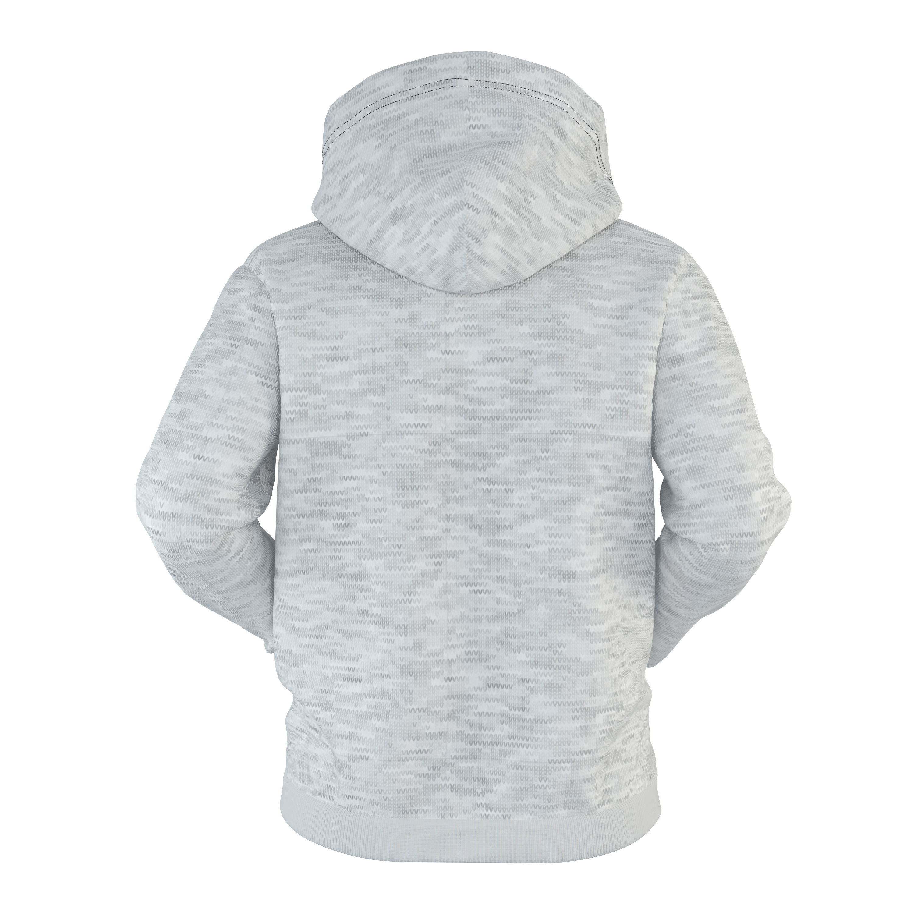 Zipped Hoodie 3D model_4