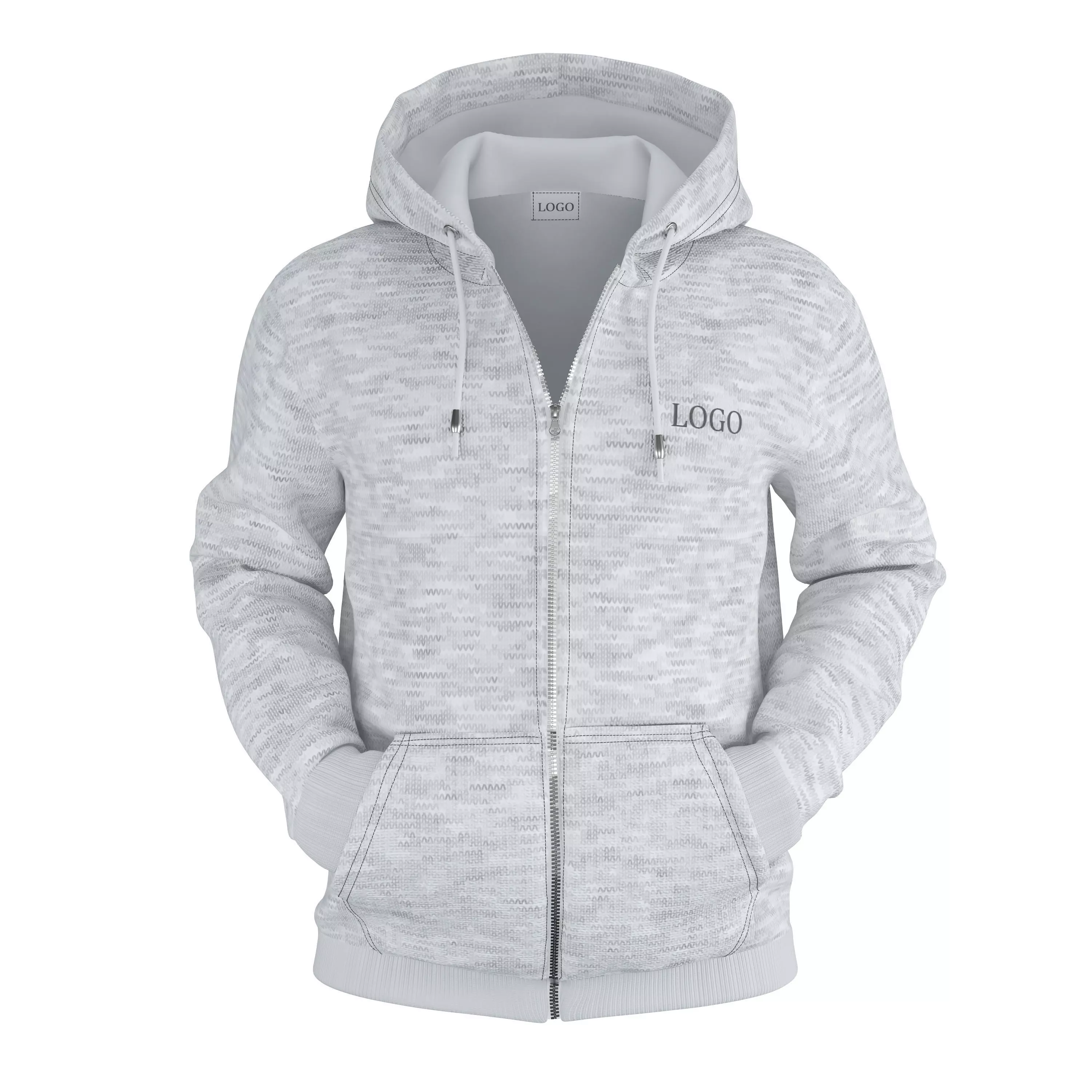 Zipped Hoodie 3D model_0