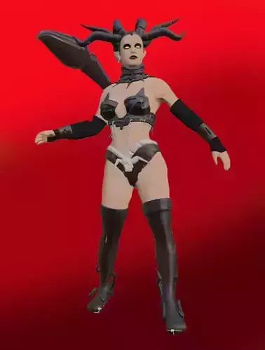 Scorpion Queen - Rigged 3D model