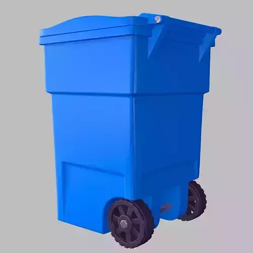 Dustbin trash can on wheels