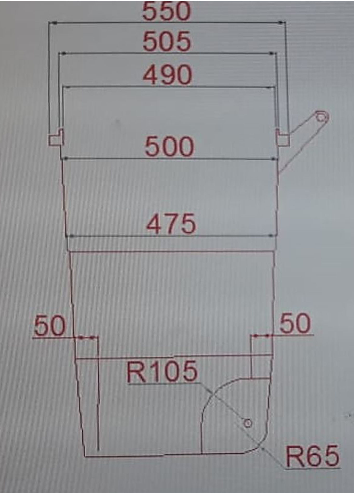 Dustbin trash can on wheels 3D model_4