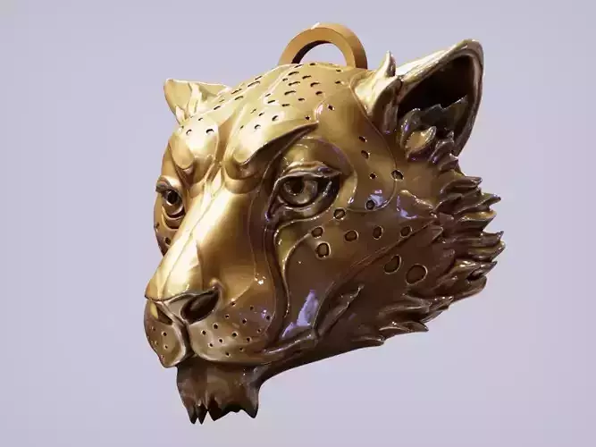 Leopard Head 3D print model