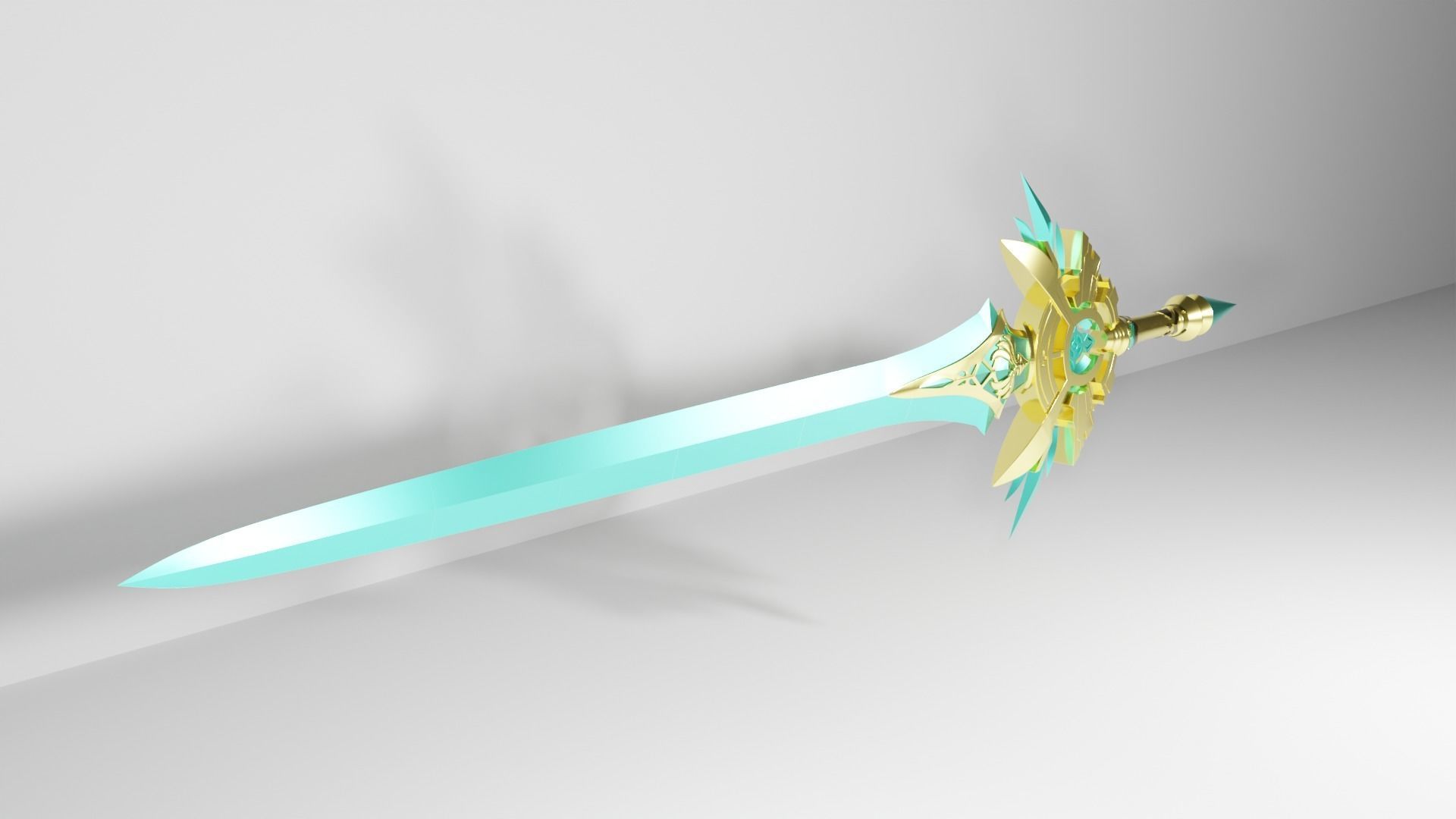 Genshin Impact  skyward blade 3D print model_3