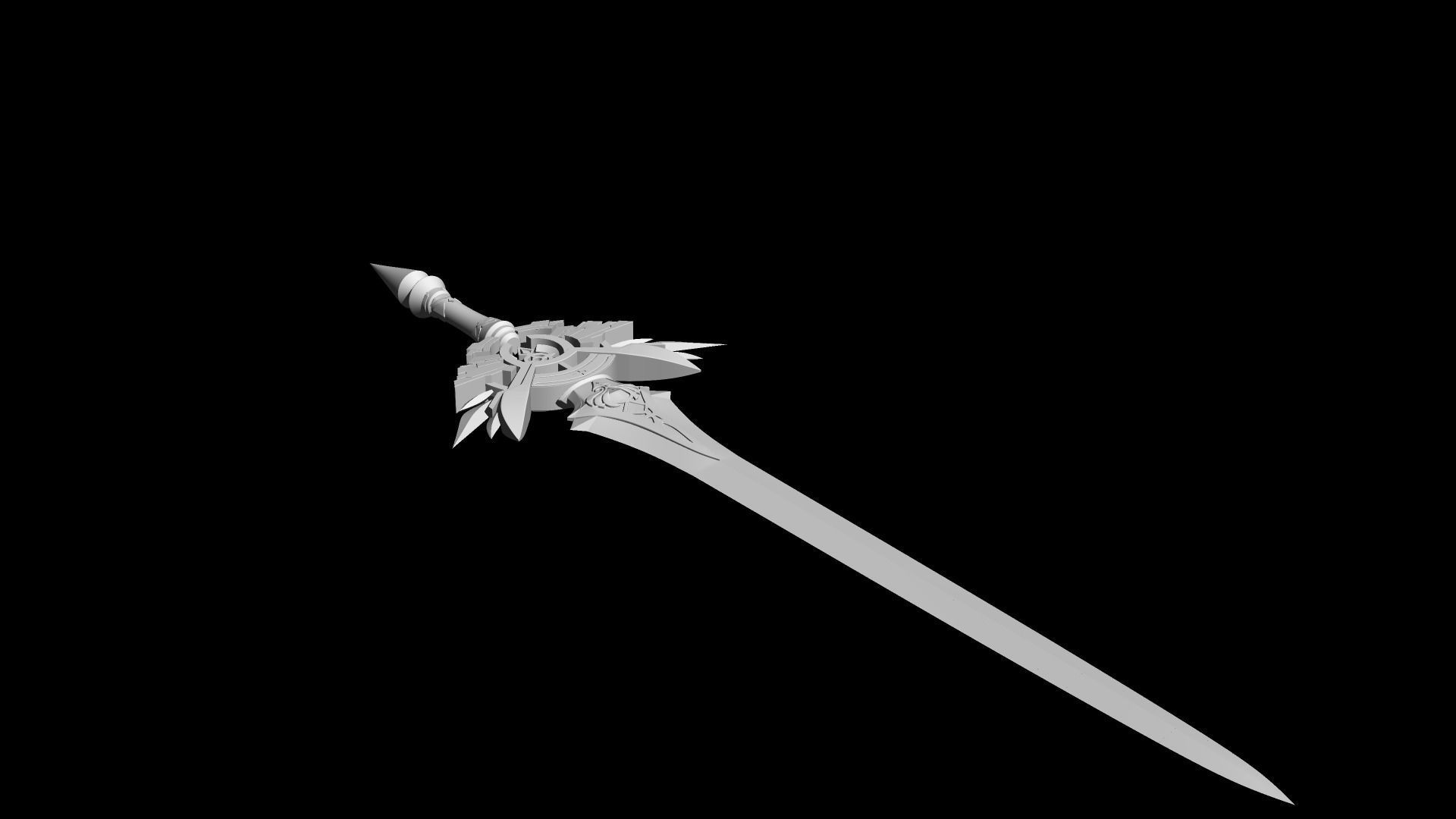 Genshin Impact  skyward blade 3D print model_12