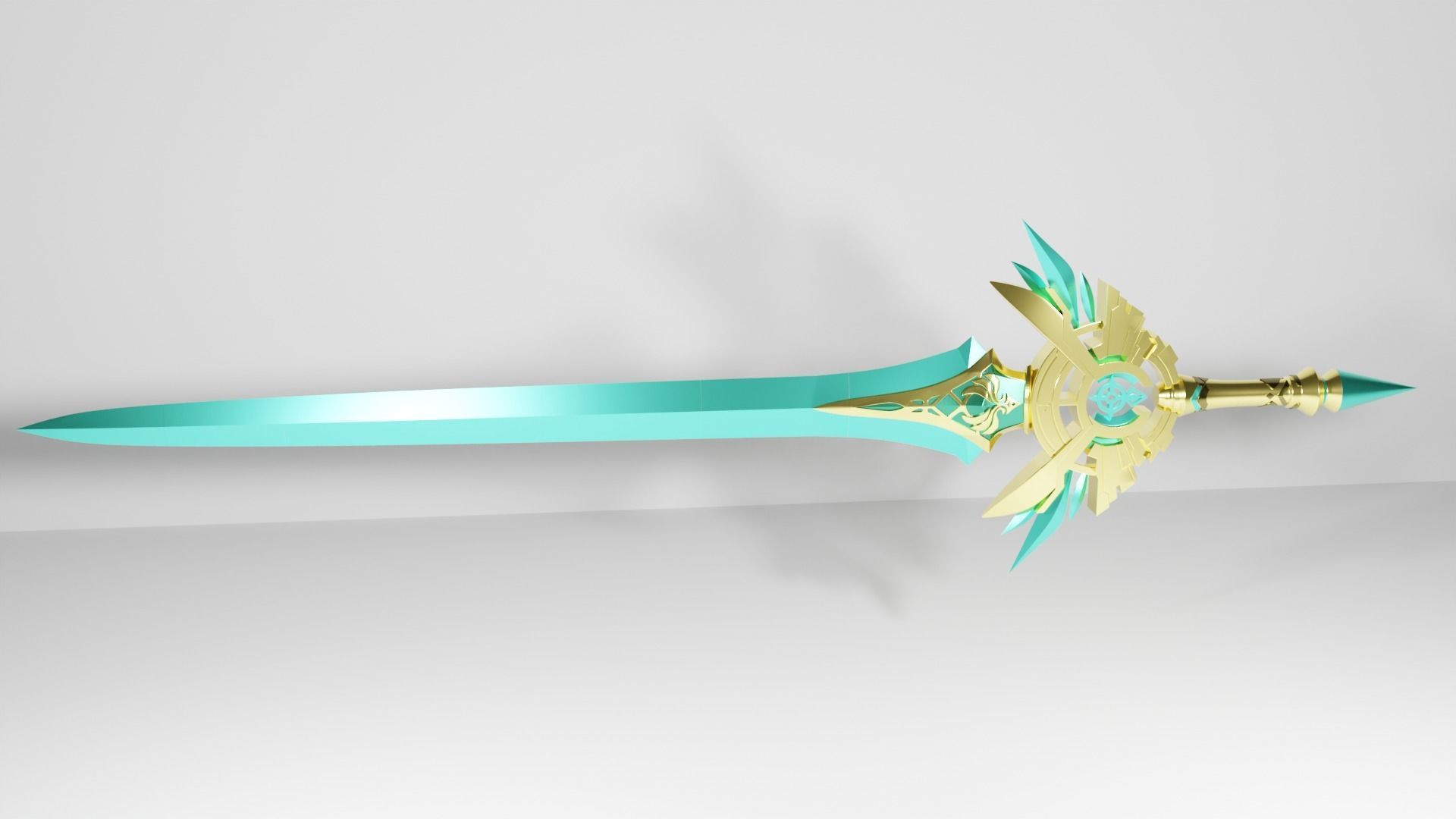 Genshin Impact  skyward blade 3D print model_1