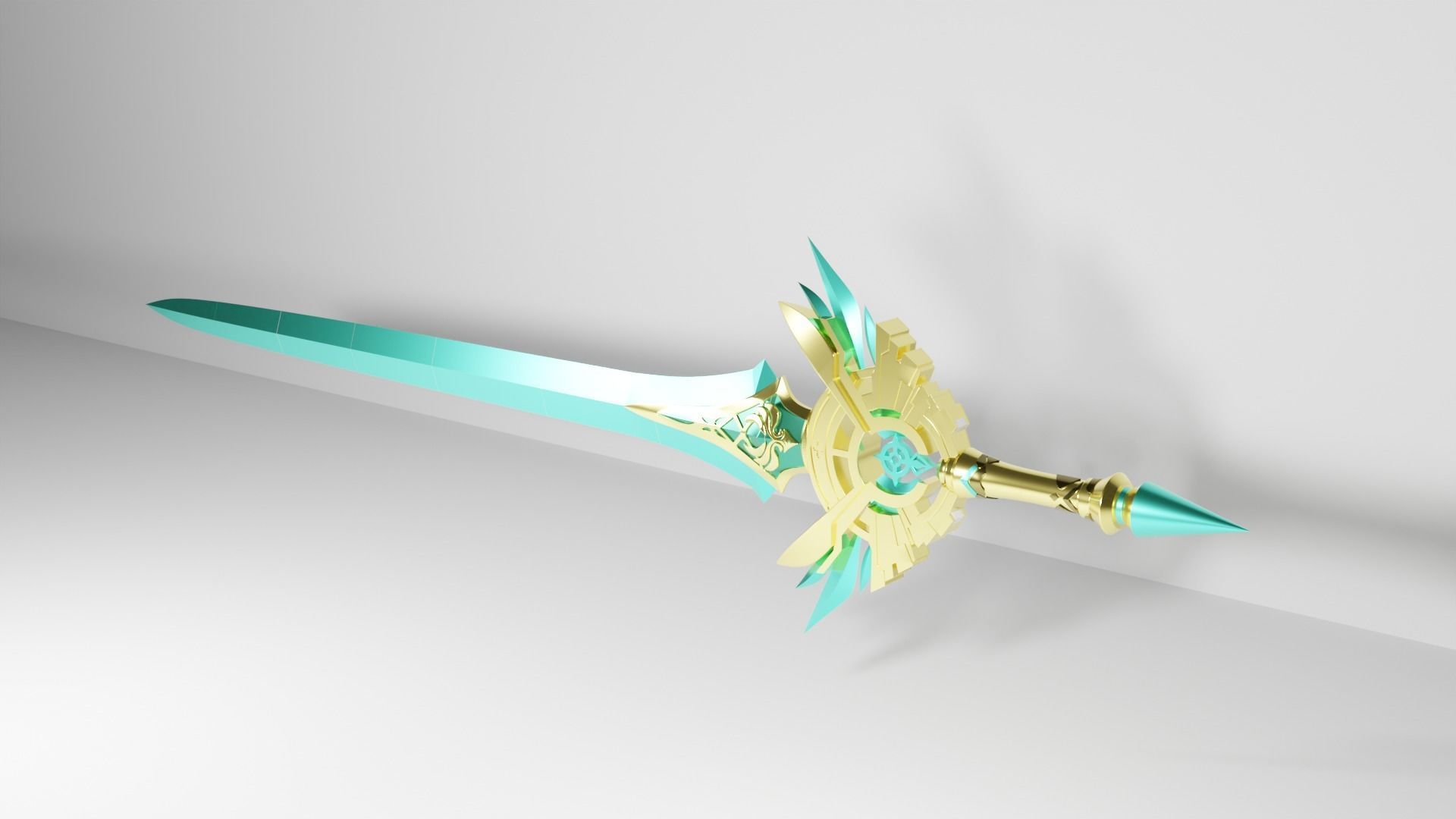 Genshin Impact  skyward blade 3D print model_2
