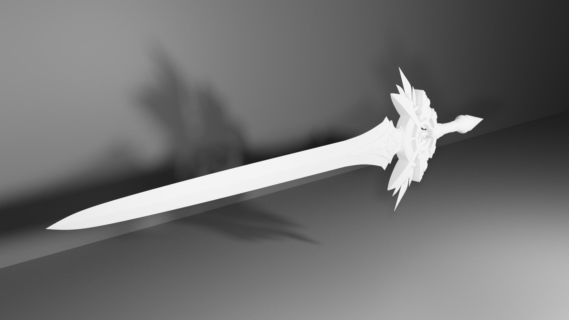 Genshin Impact  skyward blade 3D print model_7