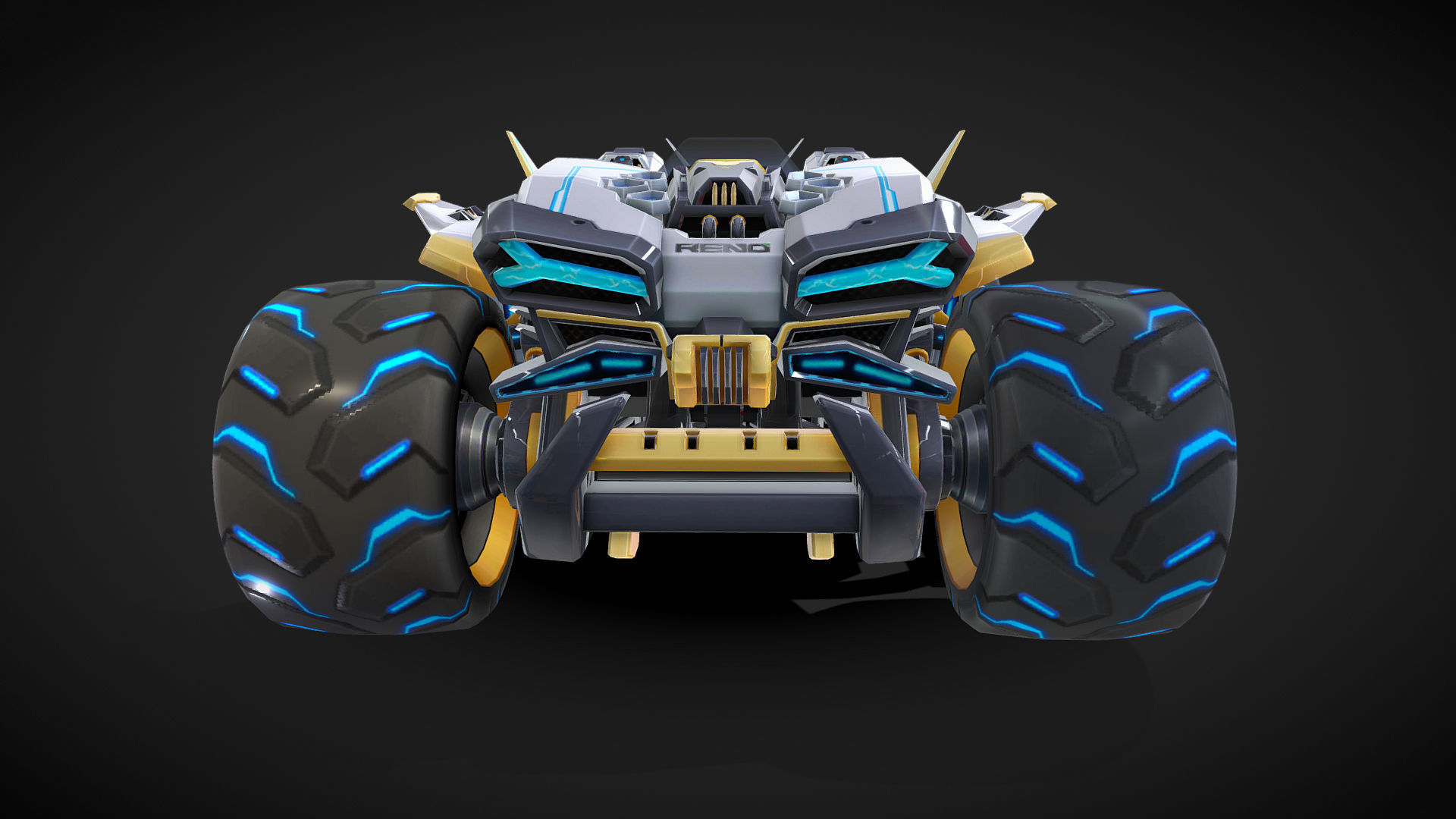 Renault Race Car 3D Model 3D model_4