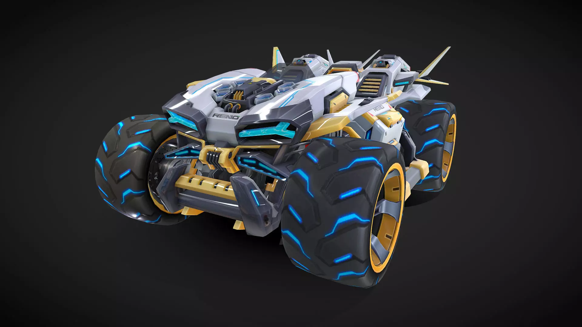 Renault Race Car 3D Model 3D model_0