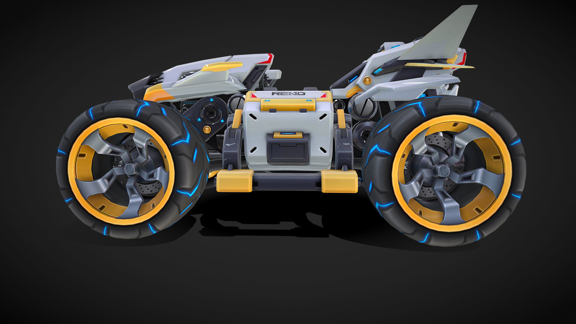 Renault Race Car 3D Model 3D model_6