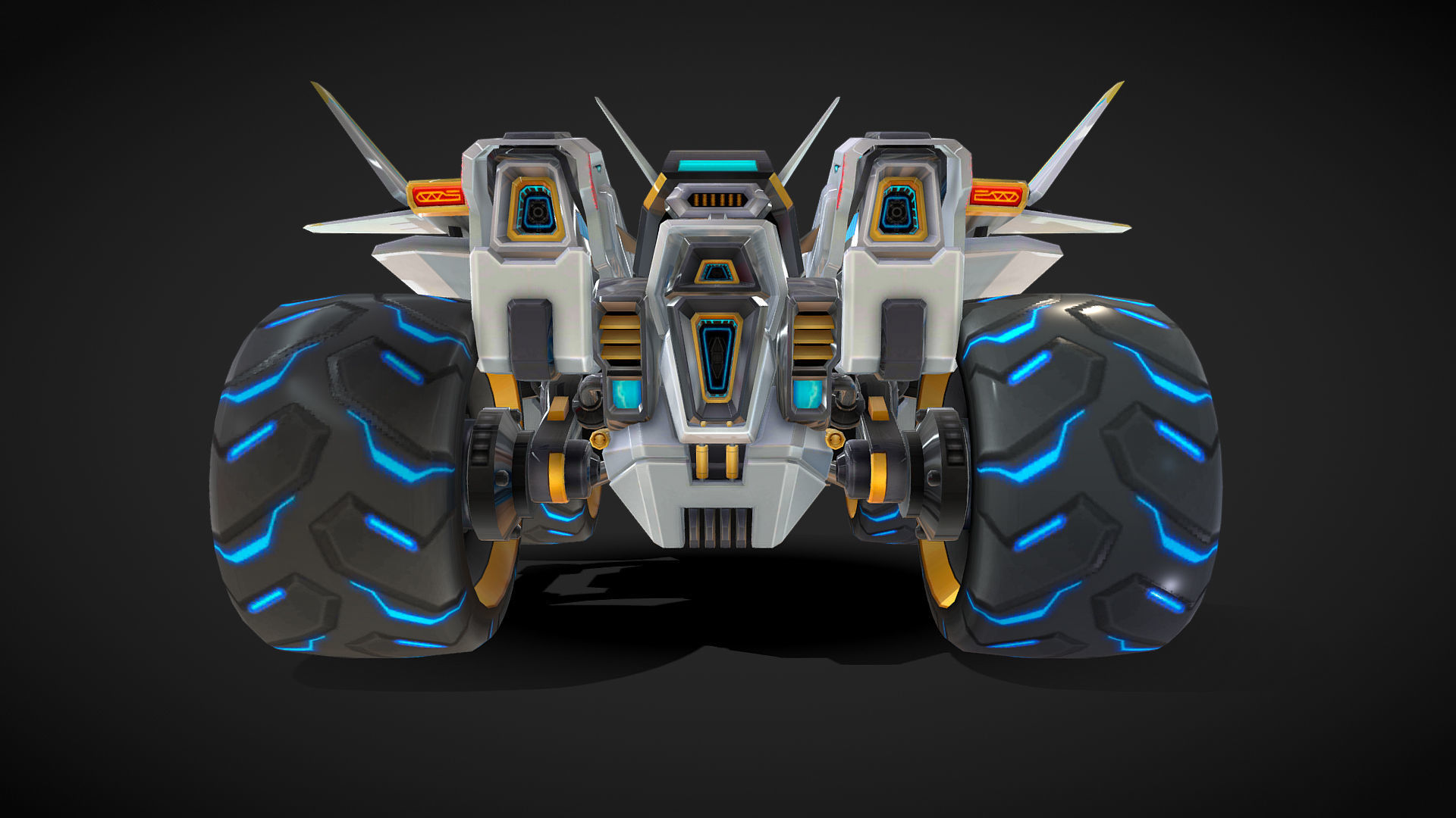 Renault Race Car 3D Model 3D model_3