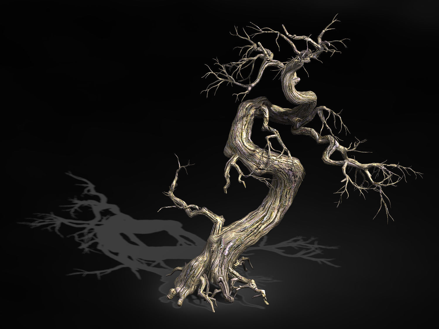Qianhui Forest-Difu-Dead Tree 005 3D model_1