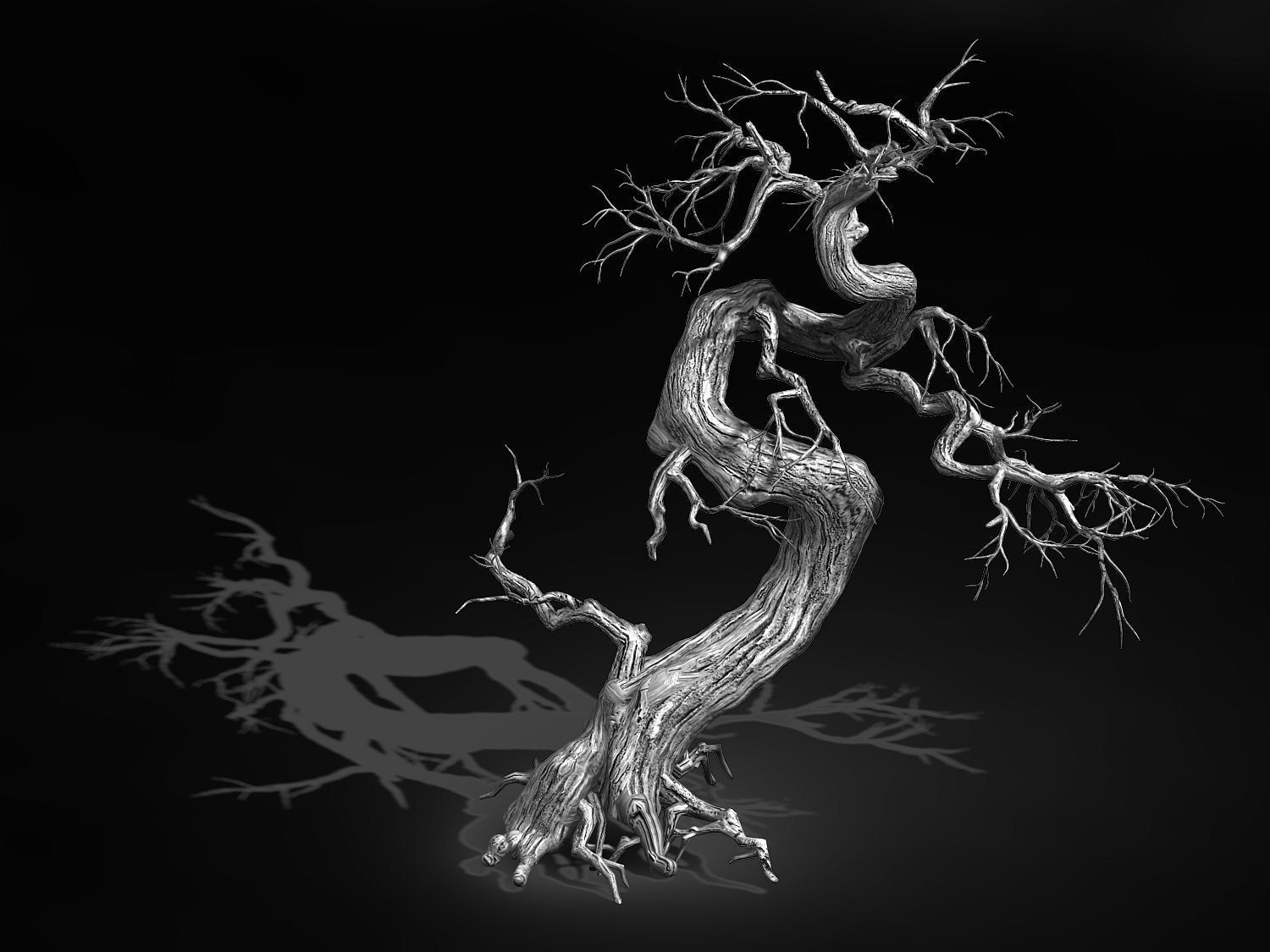 Qianhui Forest-Difu-Dead Tree 005 3D model_2