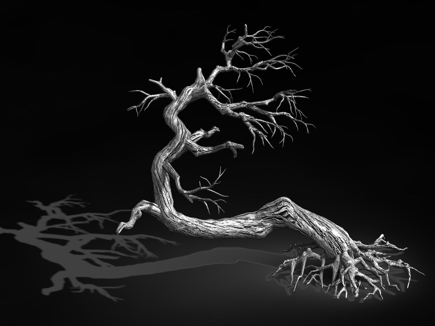 Qianhui Forest-Difu-Dead Tree 007 3D model_2