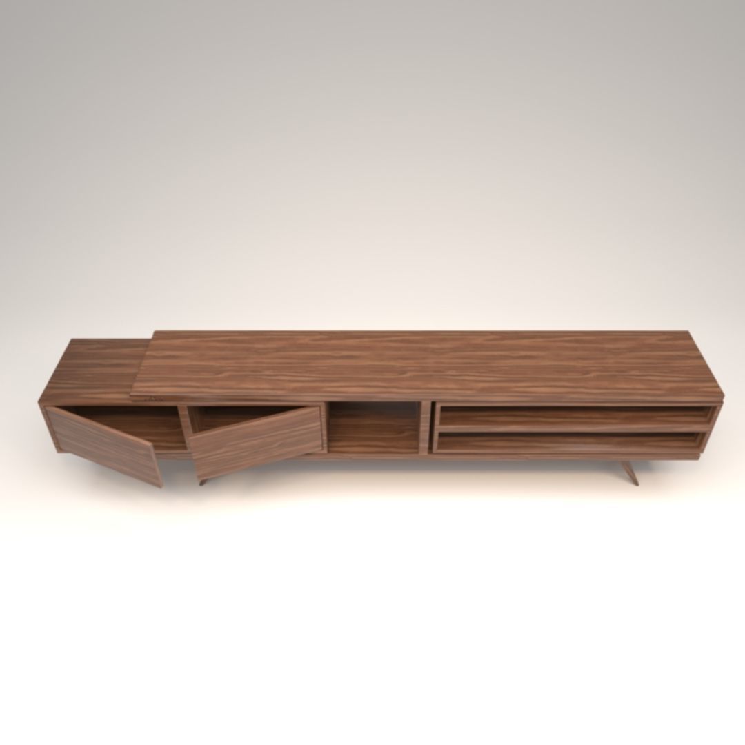 STM-D tv stand model 222 Low-poly 3D model_10