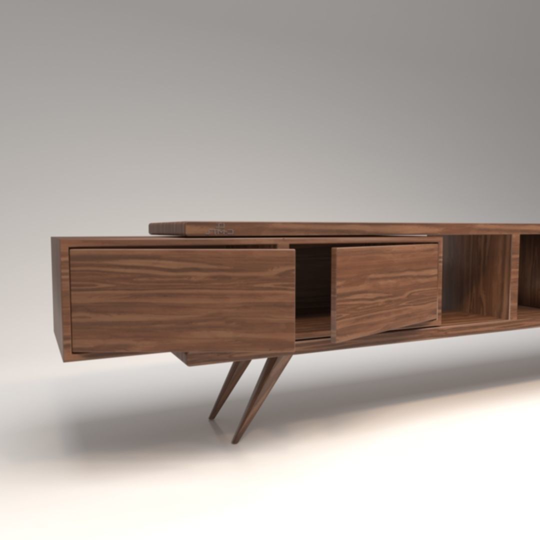 STM-D tv stand model 222 Low-poly 3D model_15