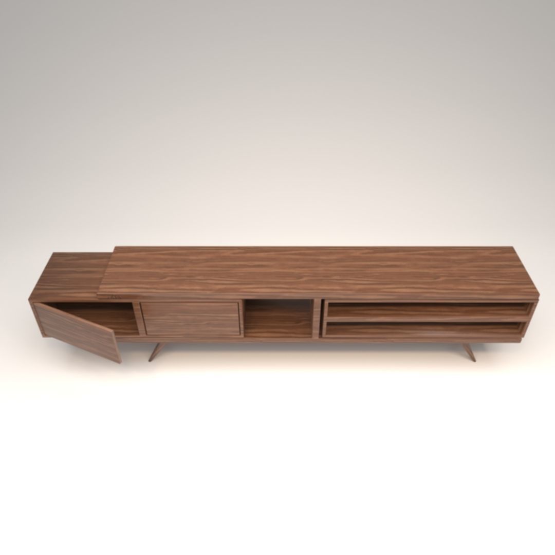 STM-D tv stand model 222 Low-poly 3D model_8