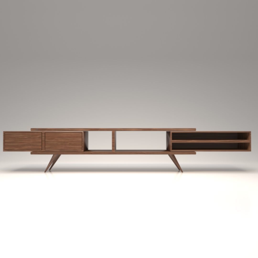 STM-D tv stand model 222 Low-poly 3D model_7