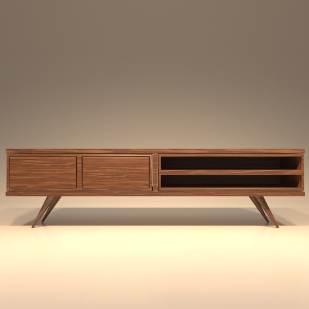 STM-D tv stand model 222 Low-poly 3D model_14