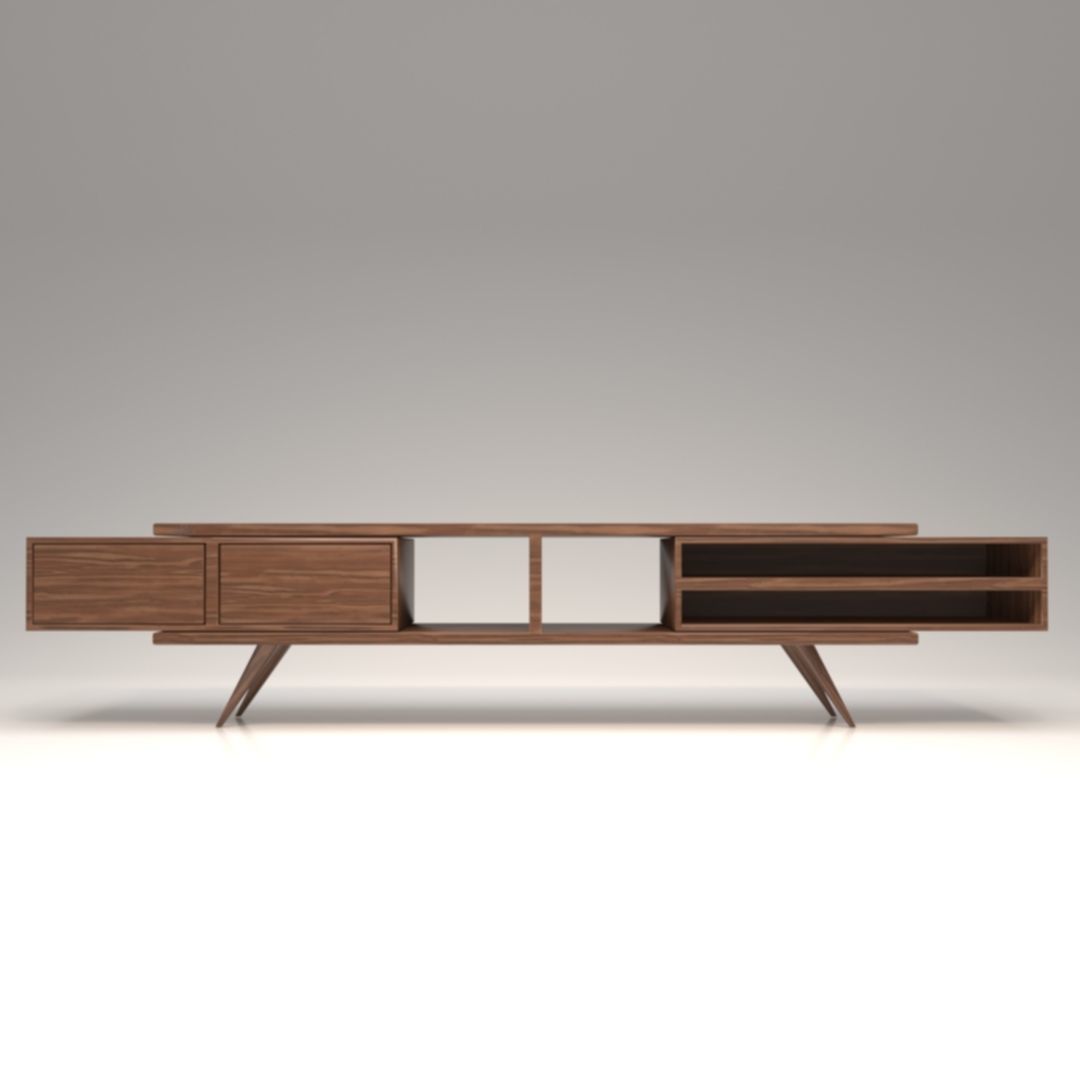 STM-D tv stand model 222 Low-poly 3D model_2