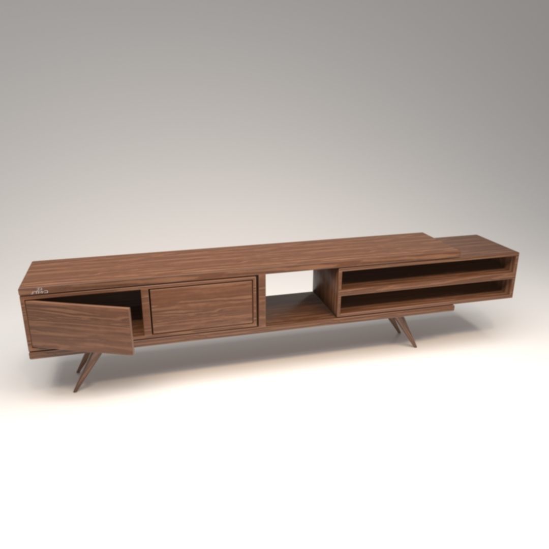 STM-D tv stand model 222 Low-poly 3D model_9