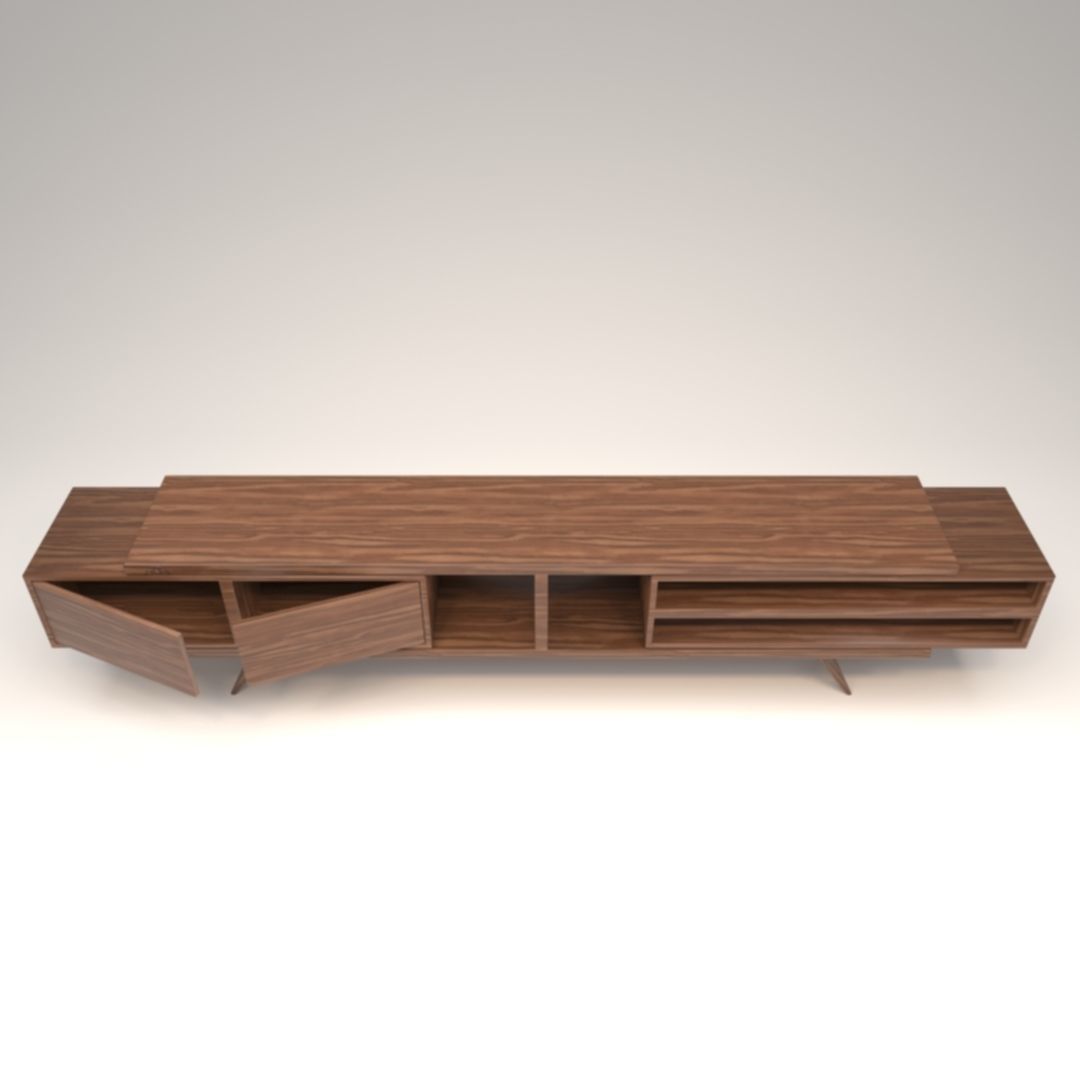 STM-D tv stand model 222 Low-poly 3D model_3