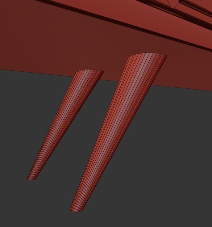 STM-D tv stand model 222 Low-poly 3D model_23