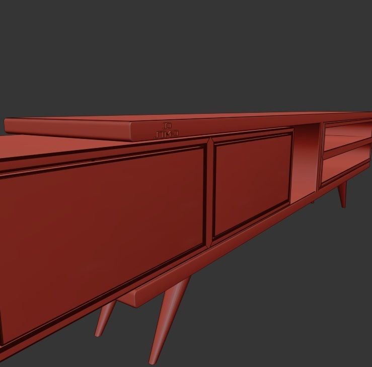 STM-D tv stand model 222 Low-poly 3D model_18