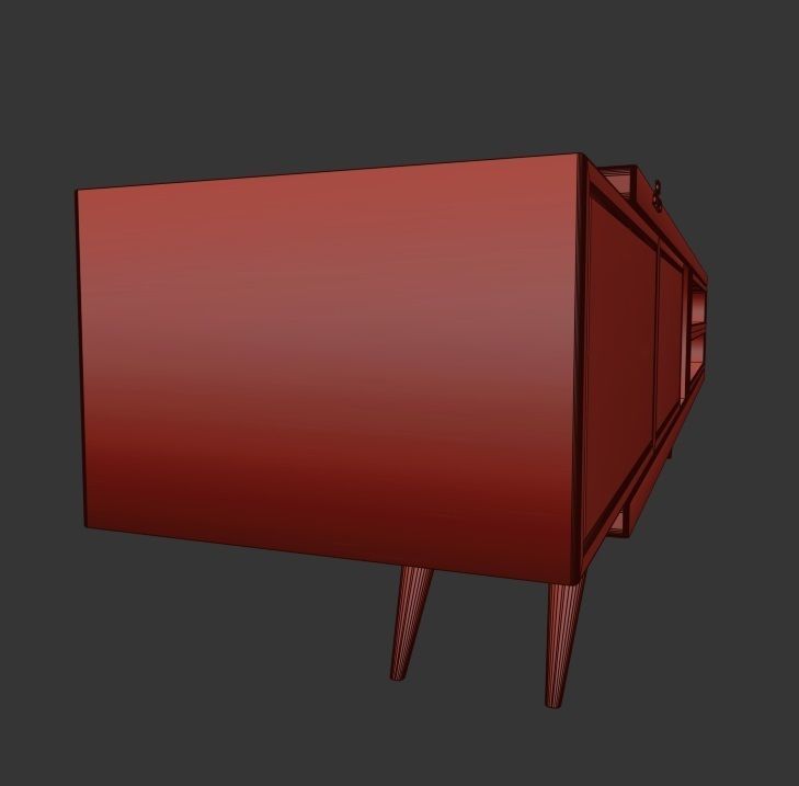 STM-D tv stand model 222 Low-poly 3D model_22