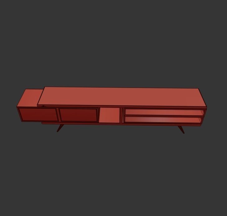 STM-D tv stand model 222 Low-poly 3D model_19
