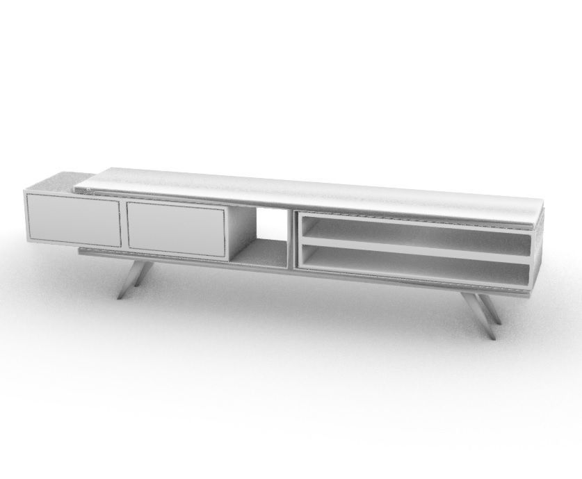 STM-D tv stand model 222 Low-poly 3D model_21