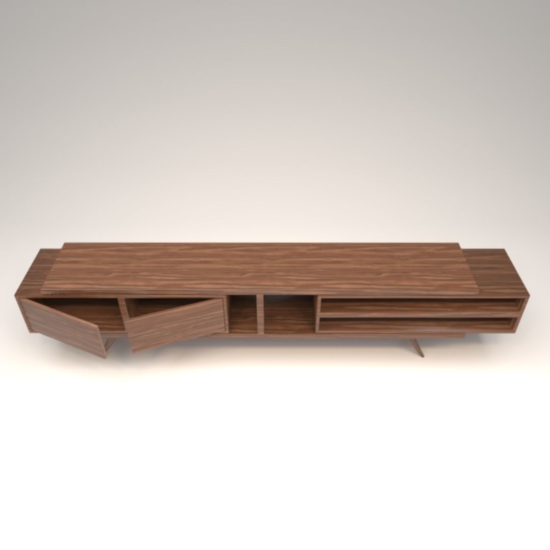 STM-D tv stand model 222 Low-poly 3D model_12